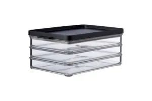 Mepal Omnia vleeswarendoos - 500 ml 3-laags - Vershouddoos - Zwart