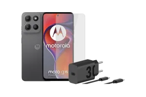 Motorola Moto G15 Power 256GB Grijs 4G + Accessoirepakket