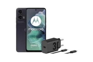 Motorola Moto G35 128GB Zwart 5G + Motorola Oplader 30W Zwart + Usb C Kabel