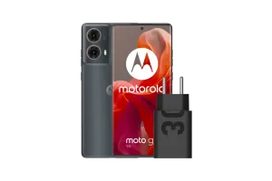 Motorola Moto G85 Blauw 5G + Motorola Oplader 30W Zwart + Usb C Kabel 1m Zwart Kunststof