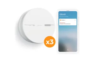 Netatmo Slimme Rookmelder (10 jaar) 3-Pack