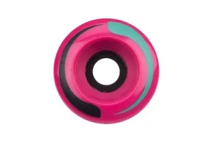 Nijdam Wielen voor Rolschaatsen - 54 x 32 mm - Magenta/Zwart/Smaragd