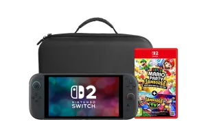 Nintendo Switch 2 + Super Mario Party Jamboree + BlueBuilt Travelcase