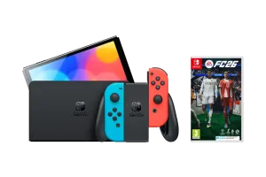 Nintendo Switch OLED Blauw/Rood + EA Sports FC 26