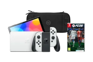 Nintendo Switch OLED Wit + EA Sports FC 26 + BlueBuilt Beschermhoes