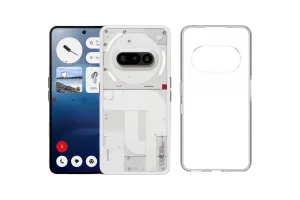 Nothing Phone (3a) 128GB Wit 5G + Just in Case Back Cover Transparant