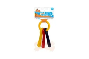 Nylabone Kauwbot - Puppy Kauwspeelgoed - Sleutels met Baconsmaak - X-Small