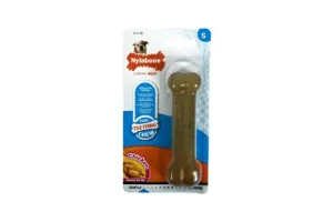 Nylabone Puppy Bone Flexible Bruin - Hondenspeelgoed - Small Tot 11kg