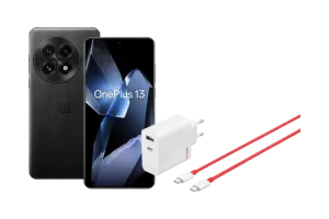 OnePlus 13 256GB Zwart 5G + OnePlus SuperVOOC Oplader 120W met 2 Poorten