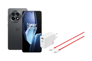OnePlus 13R 256GB Zwart 5G + OnePlus SuperVOOC Oplader 120W met 2 Poorten