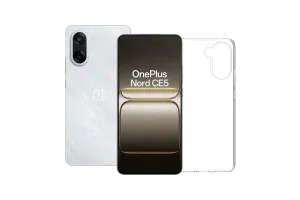OnePlus Nord CE 5 128GB Wit 5G + BlueBuilt Back Cover Transparant