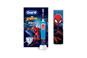 Oral-B Pro Kids Elektrische Tandenborstel - Spiderman Editie inclusief Reisetui - Voor Kinderen Vanaf 3 Jaar