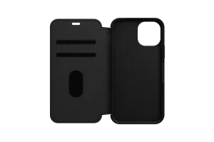 Otterbox Strada Apple iPhone 12 / 12 Pro Book Case Leer Zwart