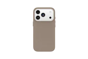 Otterbox Symmetry iPhone 17 Pro Back Cover met MagSafe Magneet Leer Grijs