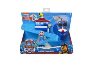 PAW Patrol - Avonturenbaai-badspeelset met lichtgevend Chase-speelgoedvoertuig