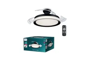 Philips Bliss LED-plafondlamp - met ventilator - zwart