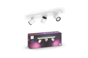 Philips Hue Argenta Opbouwspot White and Color - Wit - 3-spots Philips Hue Argenta Opbouwspot White and Color - Wit - 3-spots