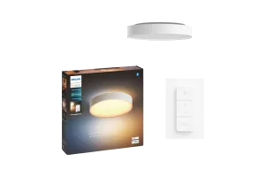 Philips Hue Devere M White Ambiance badkamerplafondlamp Wit + dimmer