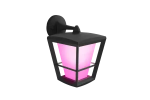 Philips Hue Econic muurlamp White and Color Zwart hangend