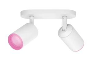 Philips Hue Fugato Opbouwspot White and Color - Wit - 2-spots