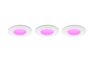 Philips Hue inbouwspot Slim 3-pack - White and color - 90mm