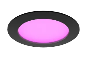 Philips Hue inbouwspot Slim - White and color - 170mm - zwart