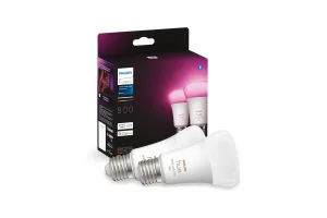 Philips Hue White and Color E27 800lm Duo pack
