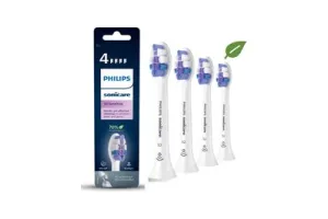 Philips Sonicare Optimal Sensitive - Opzetborstels voor Elektrische Tandenborstel - Wit - Verpakking van 4 - HX6054/10 - Gevoelige tanden