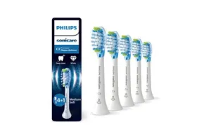 Philips Sonicare Premium Plaque Defence C3 - Opzetborstels voor Elektrische Tandenborstel - Wit - Verpakking van 5 - Tandplakverwijdering - HX9045/87