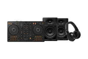 Pioneer DJ DDJ-FLX4 + Pioneer DJ HDJ-X7 Zwart + Pioneer DJ DM-40D Zwart