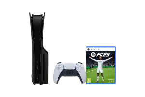 PlayStation 5 Slim Disc Edition + FC 25 + Covers Zwart
