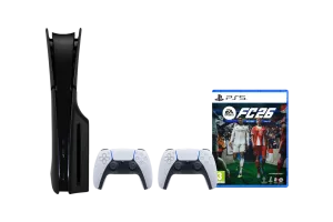 PlayStation 5 Slim Disc Edition + FC 26 + Covers Zwart + Extra Controller Wit