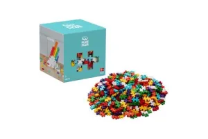 Plus-Plus Basic Regenboog 600 delige bouwset - 3976 - Bouwspeelgoed - Constructiespeelgoed - Set met bouwstenen - Vanaf 5 jaar