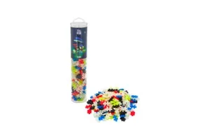 Plus-Plus - Glow In The Dark Mix Tube - Constructiespeelgoed - Set Met Bouwstenen - 240 Delige Bouwset - Bouwspeelgoed - Vanaf 3 Jaar
