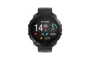 Polar Grit X 2 Pro Zwart Nylon Bandje