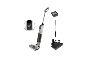 Princess 337010 AquaMotion Plus Vloerreiniger 4in1 - Draadloos - BLDC Motor - 25,9 V - Stofzuigt, wast en droogt tegelijkertijd - elektrische dweil - Reinigingsmachine - Floor washer - 40 min accuduur