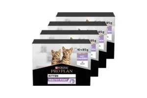 Pro Plan Kitten Healthy Start Multipack - Kattenvoer Natvoer - Kalkoen - 40x85 g