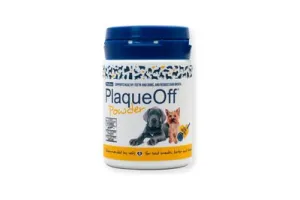 ProDen PlaqueOff Powder - 100% Natuurlijke gebitsreiniging voor honden voor een frisse adem en een schoon gebit - Met doseerschepje - 60 of 180 gram - 60 gram