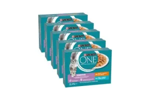 Purina ONE Sensitive - Kattenvoer Natvoer - Kip &amp; Tonijn - 40 x 85 g