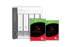 QNAP TS-433-4G + Seagate Ironwolf 8TB (2x4TB)