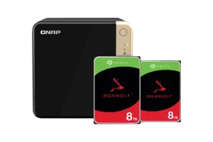 QNAP TS-464-8G + Seagate Ironwolf 16TB (2x8TB)
