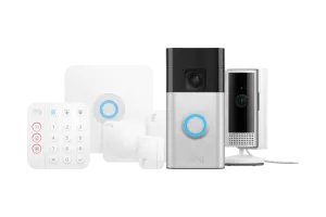 Ring Alarmsysteem + Indoor Cam + Battery Video Doorbell Nikkel