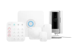 Ring Alarmsysteem met 1 magneetcontact en 1 bewegingssensor + Ring Indoor Cam 2nd gen Wit
