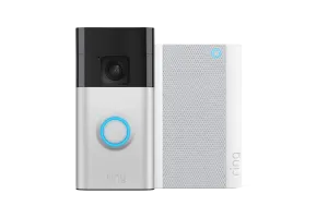 Ring Battery Video Doorbell Nikkel + Chime Pro