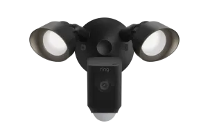 Ring Floodlight Cam Wired Plus Zwart