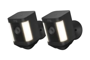 Ring Spotlight Cam Plus - Battery - Zwart - 2-pack
