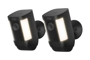 Ring Spotlight Cam Pro - Battery - Zwart - 2-pack