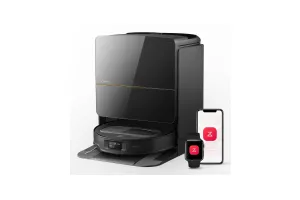 Roborock Saros Z70 Black - Ultradunne, Intelligente Robotstofzuiger met 22.000 Pa Zuigkracht, Geavanceerde Navigatie en Slimme App- en Spraakbediening