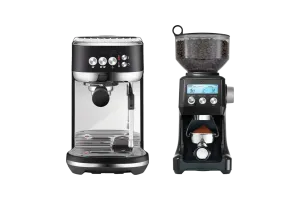 Sage the Bambino Plus Black Truffel + Koffiemolen