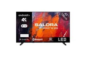 Salora 43UA550 tv 109,2 cm (43") 4K Ultra HD Smart TV Wifi Zwart 250 cd/m2